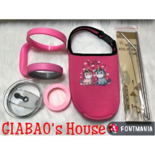 Combo 2 ống + 2 đế ly giữ nhiệt yeti 900ml