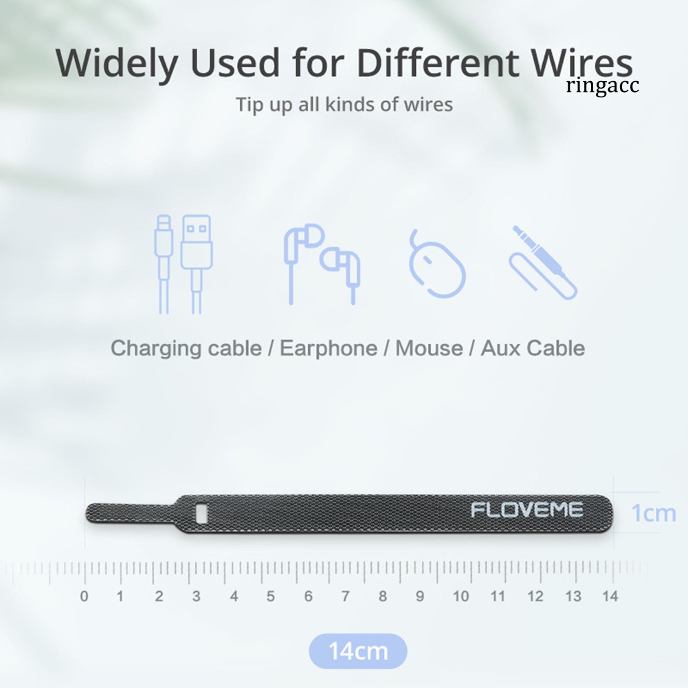 1/ 5/ 10/ 20 Băng gai quấn dây tai nghe gọn gàng tiện lợi