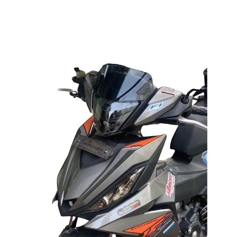 Kính chắn gió chính hãng ZHIPAT GẮN EX135 nhiều màu gắn chế các dòng xe Winner, Exciter, Sirius