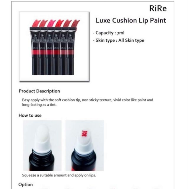 Son Rire Luxe Cushion Lip Paint