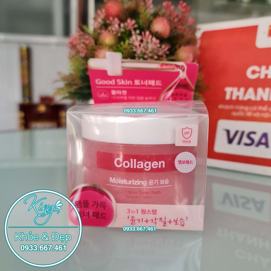 Nước Hoa Hồng Nature Republic Collagen Good Skin Toner Pad