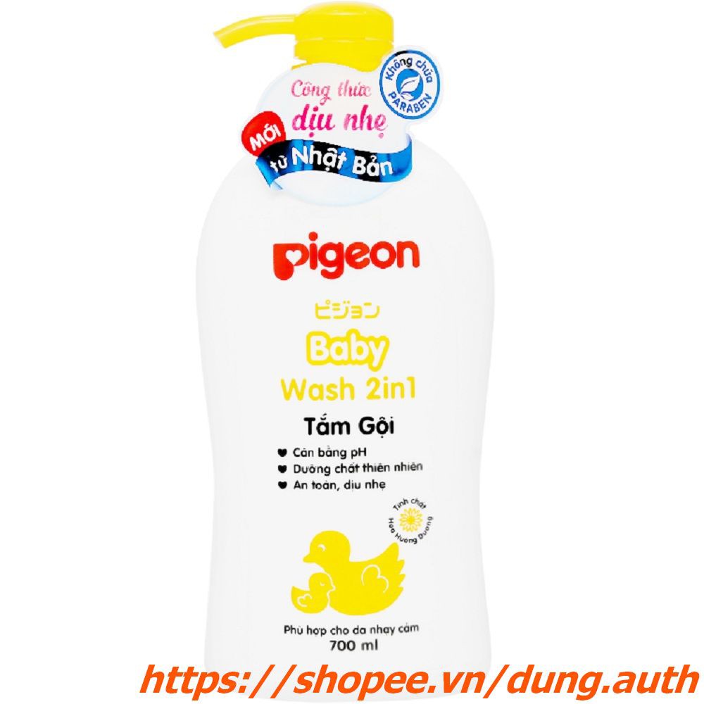 Sữa Tắm Gội 700ml Pigeon Tinh Chất Hoa Hướng Dương