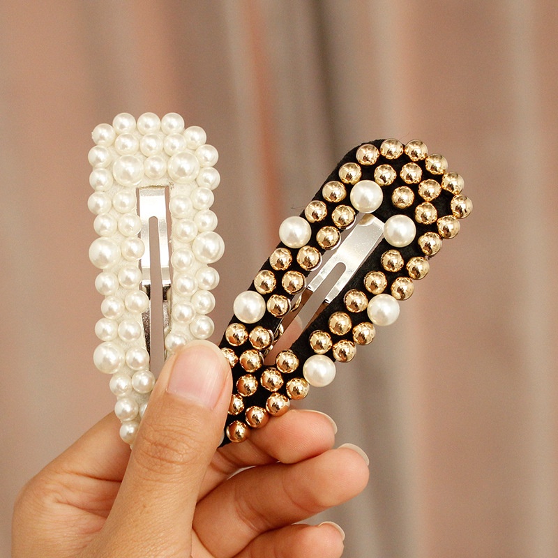 Kẹp Tóc Mái Hàn Quốc đính Ngọc Trai - Phụ kiện tóc