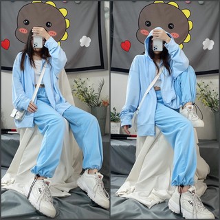 SET ULZZANG - SET UNISEX NAM NỮ - SET THỂ THAO ULZZANG DÀI TAY - SET ÁO KHOÁC KÉO KHÓA + QUẦN THỂ THAO