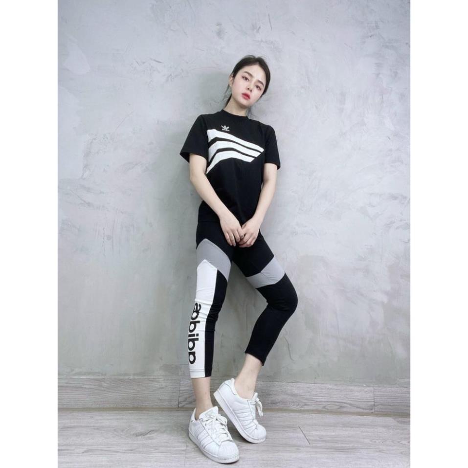 Quần Tập Gym Nữ [Legging] V Grey Line Phối Viền Độc Lạ [ĐỒ TẬP]