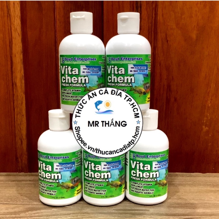 Vitachem Fresh Fromula : Bổ sung Vitamin tươi tăng cường sức khỏe cho cá.