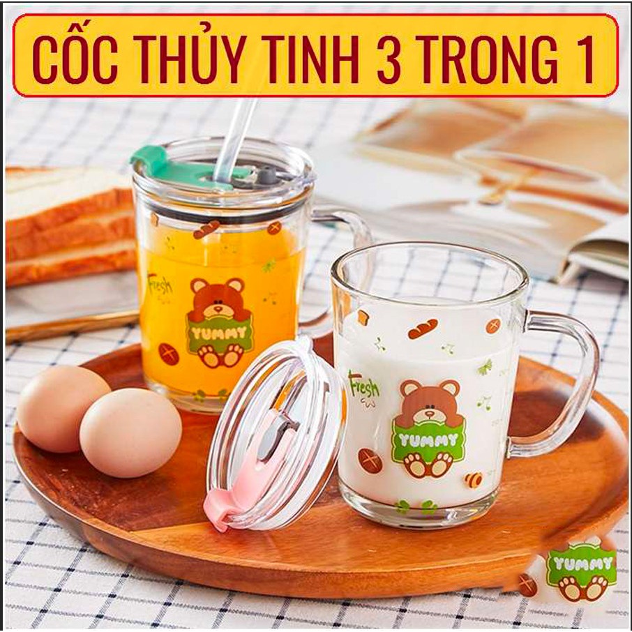 [RẺ VÔ ĐỊCH ❤️ ]CỐC PHA SỮA, CA PHA SỮA THUỶ TINH CHIA VẠCH 1000ML NHẬT BẢN SIÊU TIỆN LỢI CÓ NẮP VÀ ỐNG HÚT CHO BÉ. | BigBuy360 - bigbuy360.vn