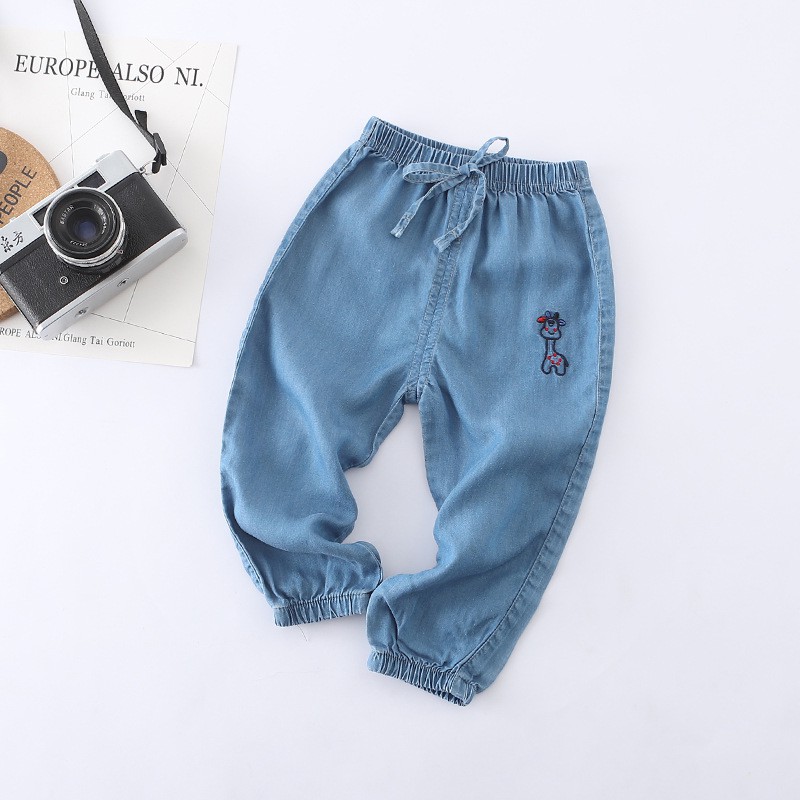 [Nhập KID5K hoàn 5K xu đơn 0đ] Quần bò giấy Jean mềm cho bé gái/ bé trai 10-19kg | WebRaoVat - webraovat.net.vn