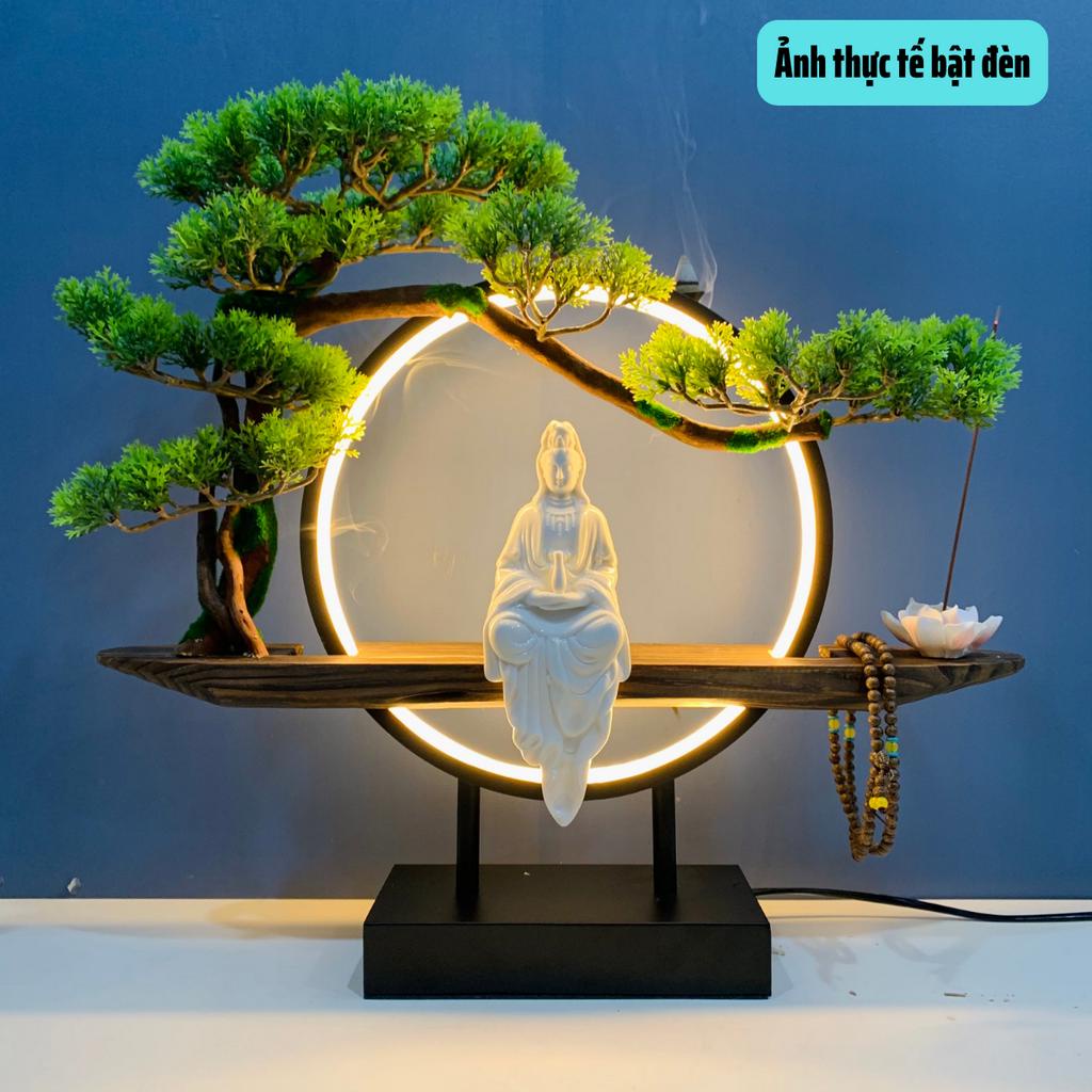 Tượng phật Adida có vòng đèn Led sáng đẹp T05