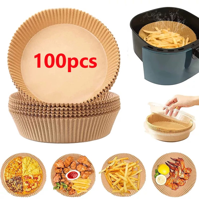Bộ 100 Giấy Lót Nồi Hấp Không Dính Dùng Một Lần Tiện Dụng