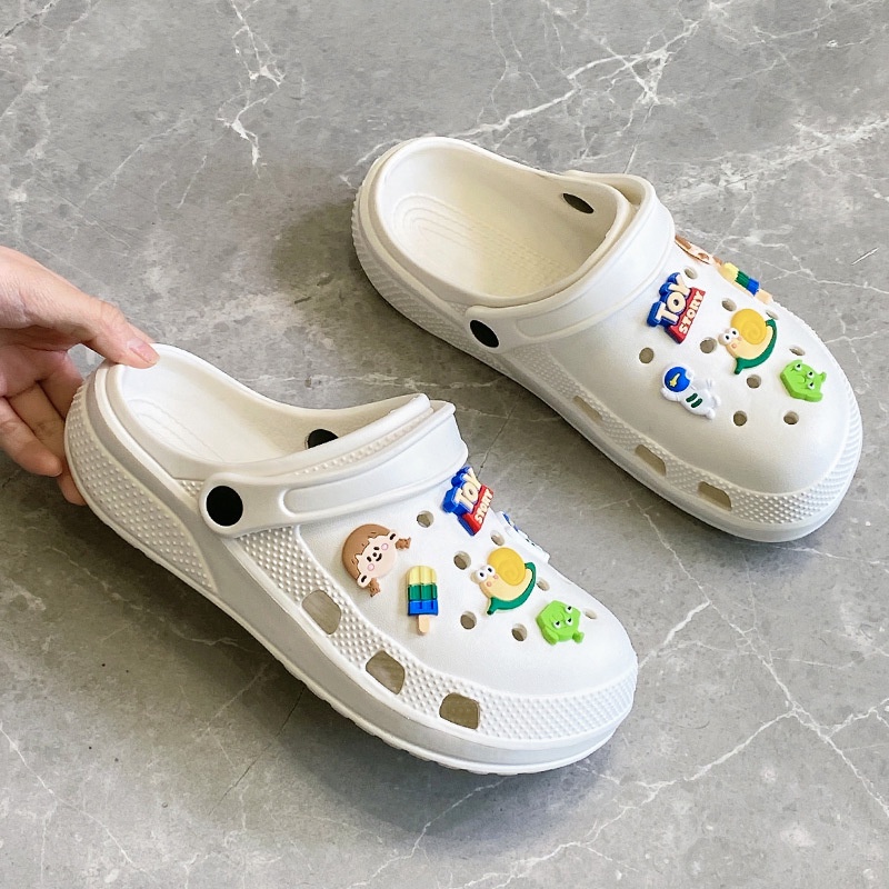 Dép Bít Mũi Đế Dày Tăng Chiều Cao 2022 Thời Trang Mùa Hè Mới Cho Nữ