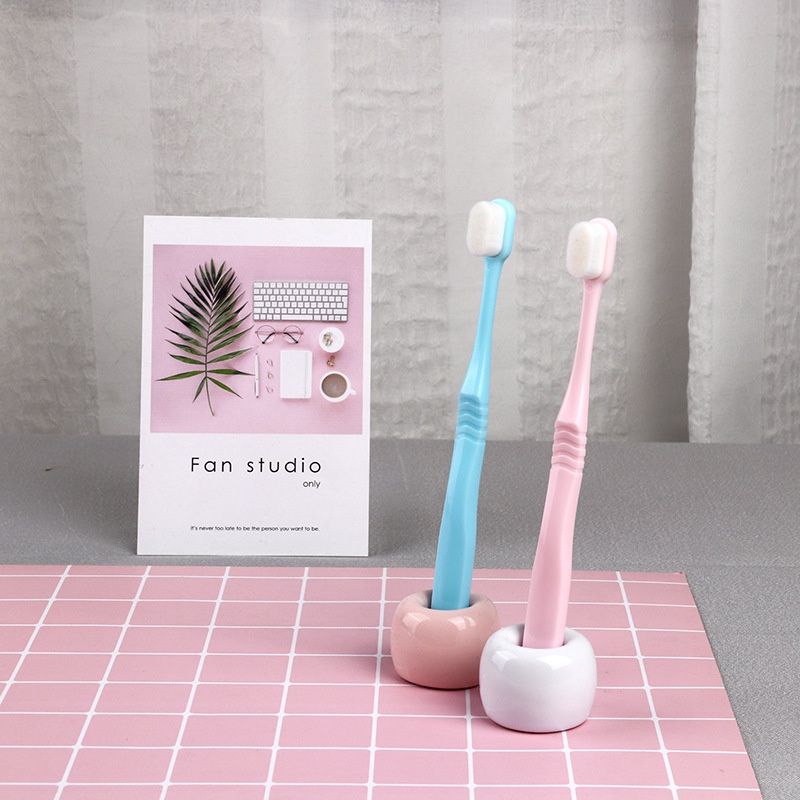 Bàn chải đánh răng thiết kế đầu nhỏ lông siêu mềm tiện dụng phong cách Nhật Bản