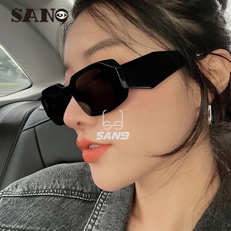 Kính Mát Gọng Vuông Bằng Nhựa Phong Cách Hàn Quốc Thời Trang Dành Cho Nữ