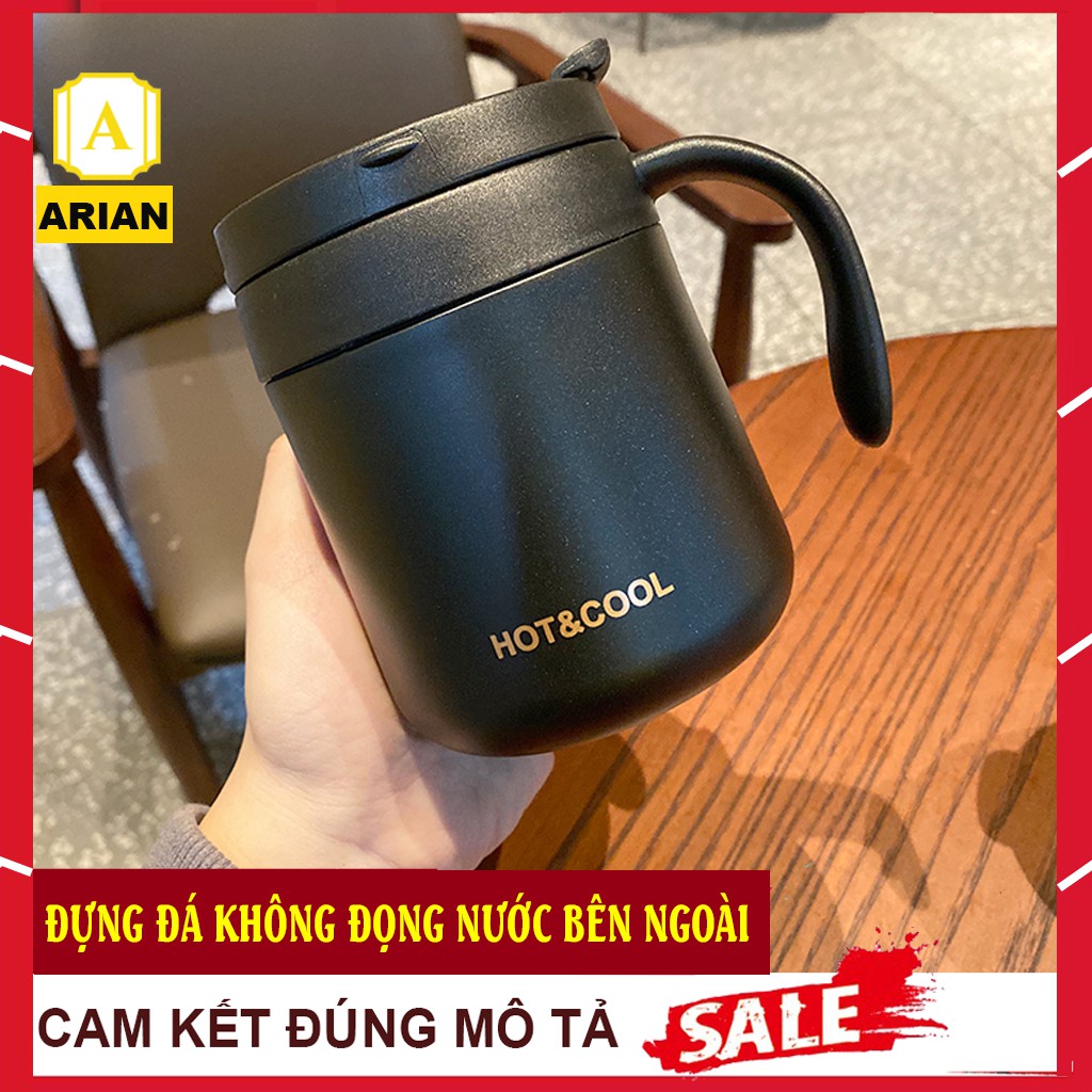 [MẪU MỚI] Cốc Giữ Nhiệt Đựng CAFE Có Tay Cầm Chất Liệu Inox 304 Cao Cấp Kiểu Dáng Hàn Quốc