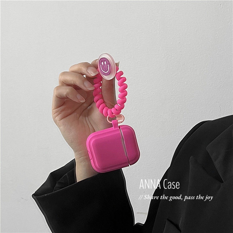 Vỏ Bảo Vệ Hộp Sạc Tai Nghe AirPods 1 2 3 Pro Bằng Silicon Hình Hoa Hồng Đỏ 3rd 2021