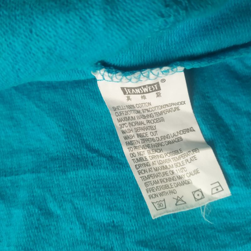 Áo khoác nỉ xanh dương hiệu Jeanswest siêu xịn