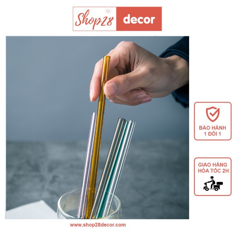 Ống hút thủy tinh - Shop28Decor.com
