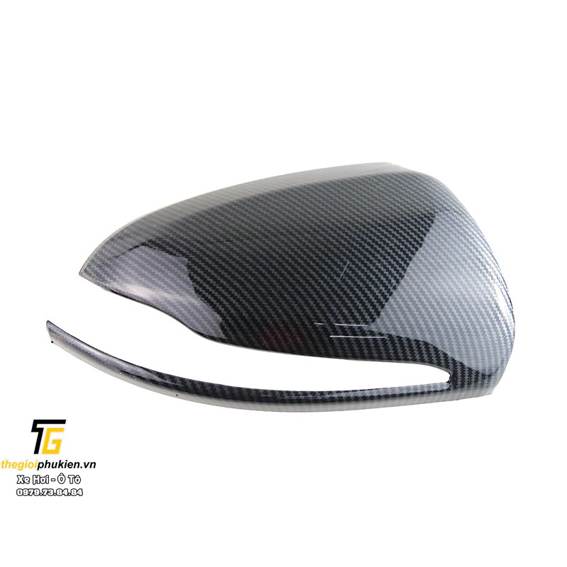 Bộ ốp gương chiếu hậu Mercedes C Class C180, C200, C250, C300, Mercedes GLC Class GLC200, GLC250, GLC300 vân Carbon
