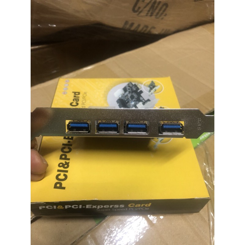 Card PCI Express to 4 port USB 3.0 - Card usb 3.0 mở rộng 4 cổng usb