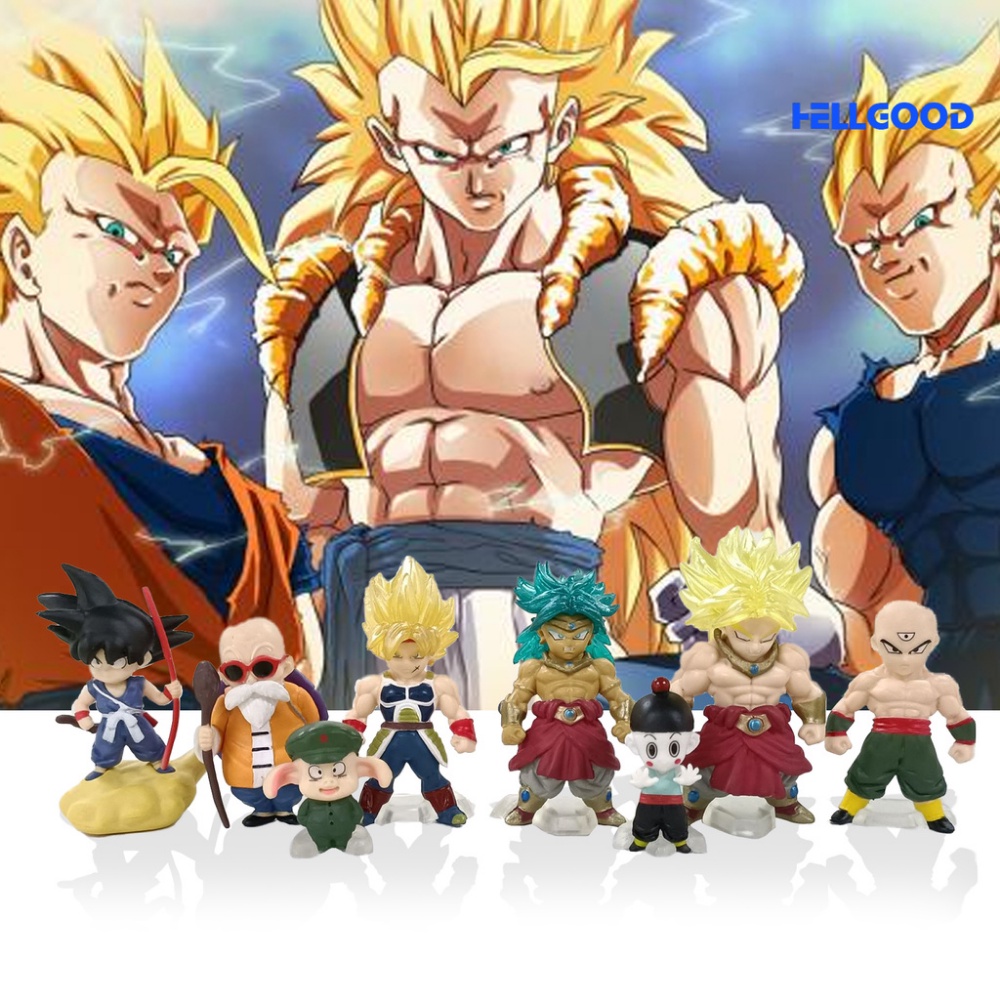 Set 8 Mô Hình Nhân Vật SonGoku - Dragon Ball 7 viên ngọc rồng cao 3-7cm siêu ngầu (cả bộ 8 nhân vật)