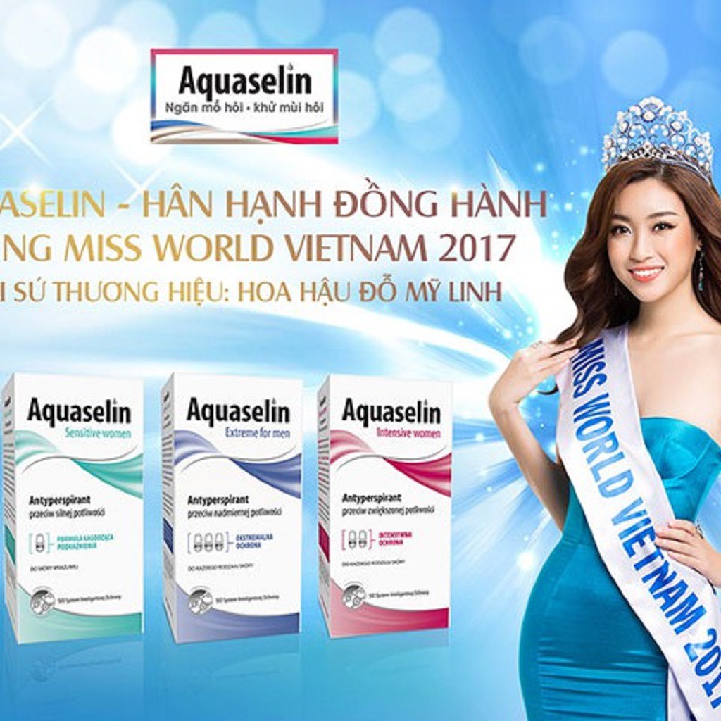 Lăn Khử Mùi Aquaselin Sensitive Women Không Mùi Dành Cho Nữ Mồ Hôi Nhẹ 50ml