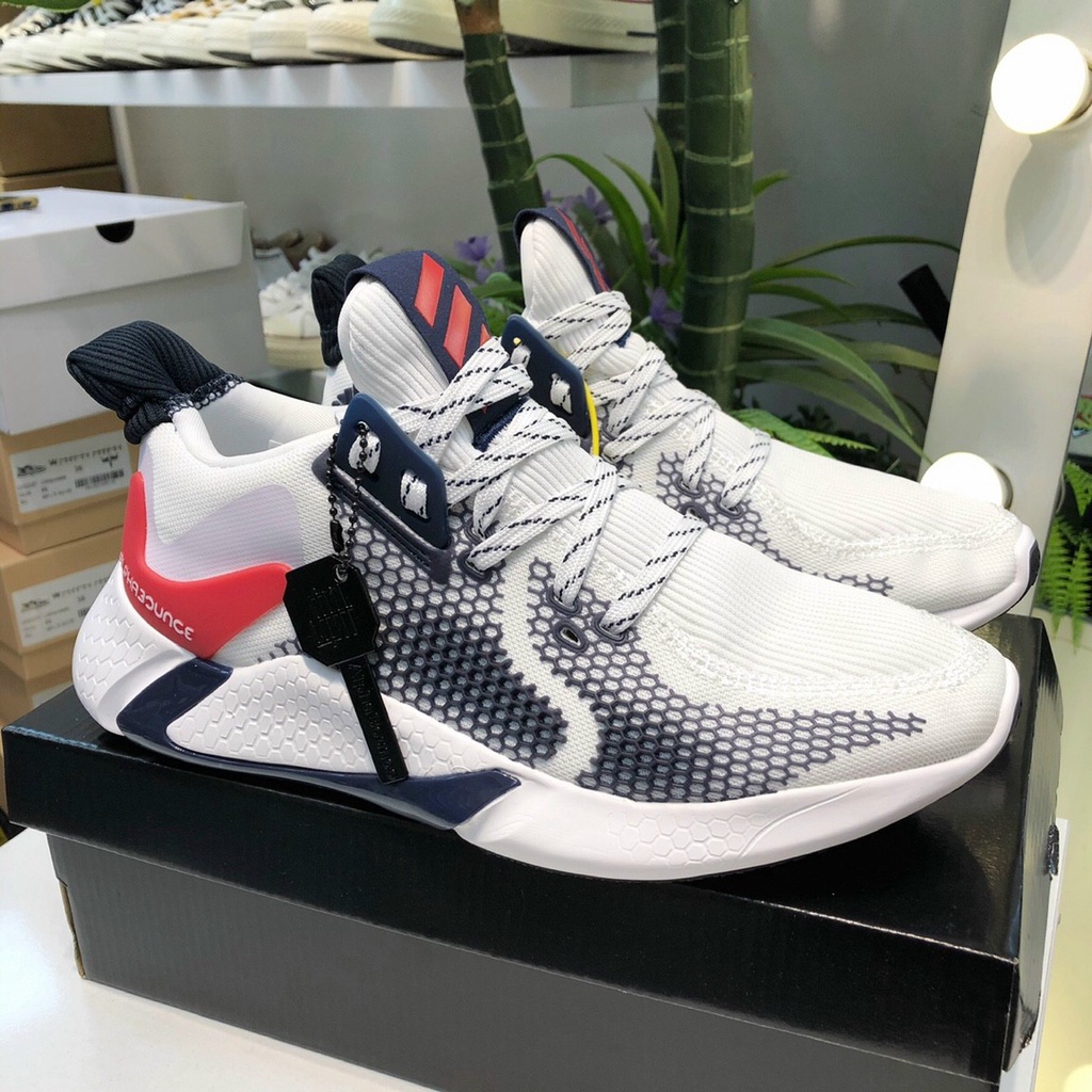 Giày thể thao sneaker Alphabounce trắng gót đỏ 2020 HỖ TRỢ ĐỔI TRẢ TRONG 15 NGÀY !