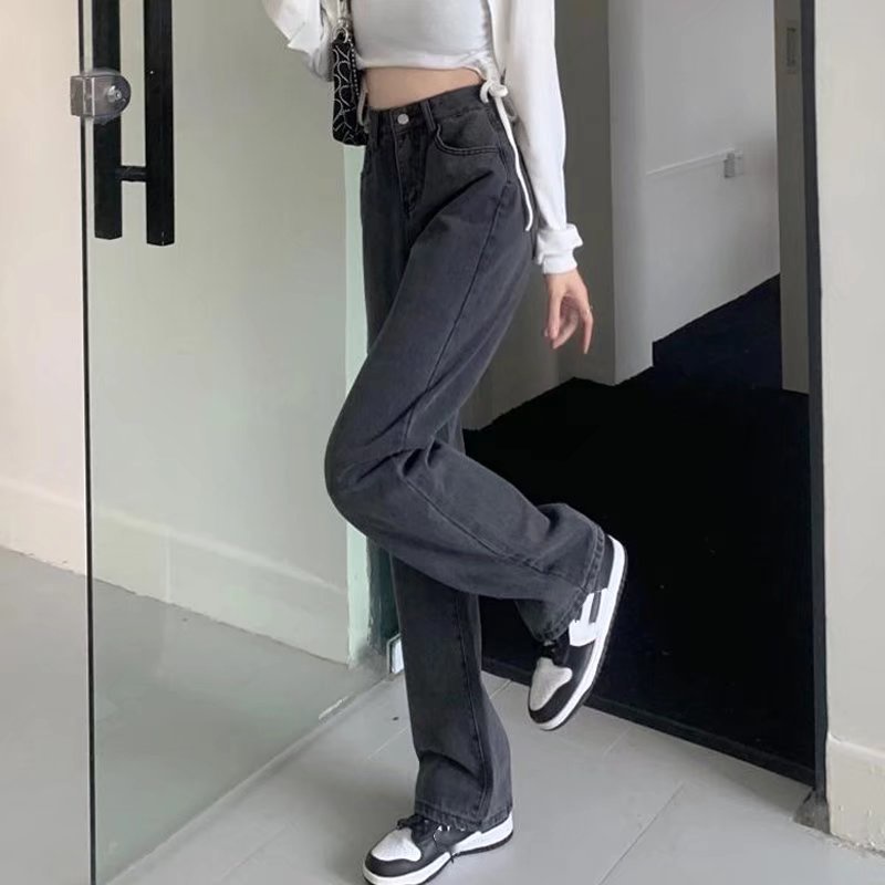 Quần Jeans Dài Ống Rộng Thời Trang Dành Cho Nữ