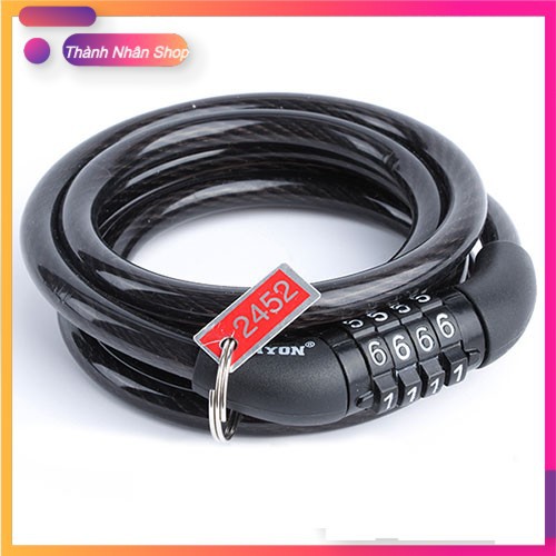 Dây khoá xe đạp mật mã 4 số