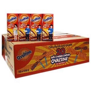 Thùng 48 Hộp Sữa Lúa Mạch Vị Socola Ovaltine 180ml
