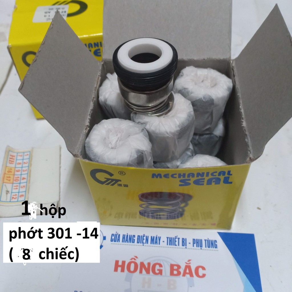 8 phớt bơm lỗ trục 14 - 01 hộp phớt bơm 301-14