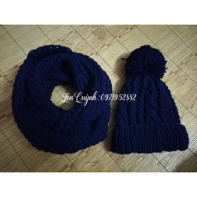 Khăn len ống đan tay - Khăn len handmade