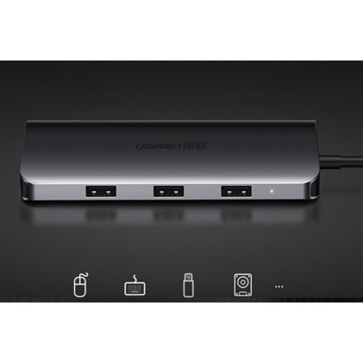 [Chính Hãng] USB-C Multifunction 9in1 Full Cổng Ugreen (40873)