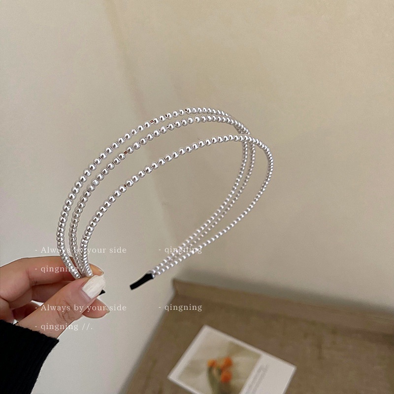 DREJEW Cài tóc đính ngọc trai màu trắng phong cách Pháp cổ điển dành cho nữ