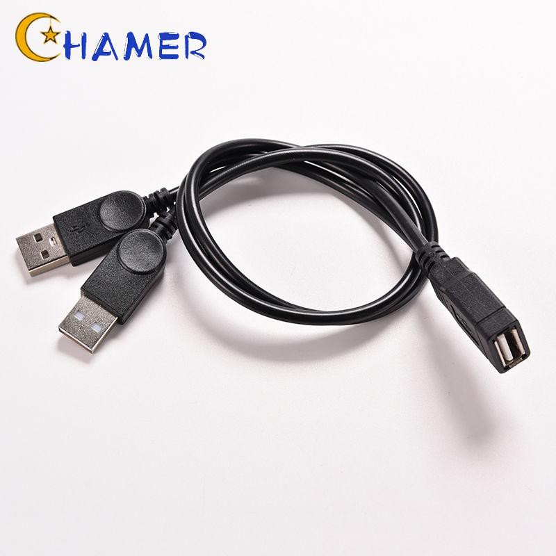 Dây cáp điện USB mini nối dài chia thành hai đầu USB tạo hình chữ Y kết nối ổ đĩa cứng chất lượng cao