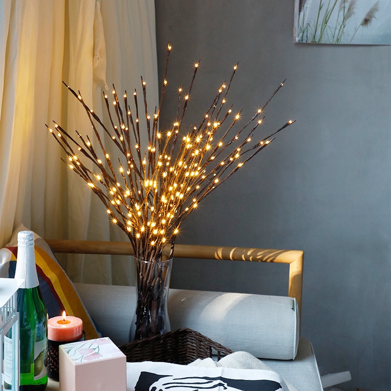 Dây Đèn LED 20 / 100 Bóng Hình Nhánh Cây Trang Trí Nhà Cửa