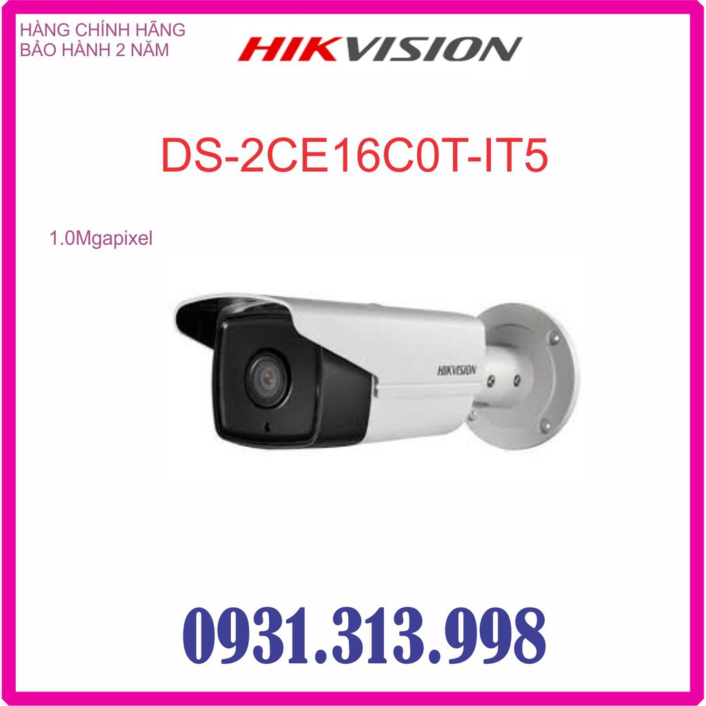 Camera HIKVISION DS-2CE16C0T-IT5 1.0mp TVI