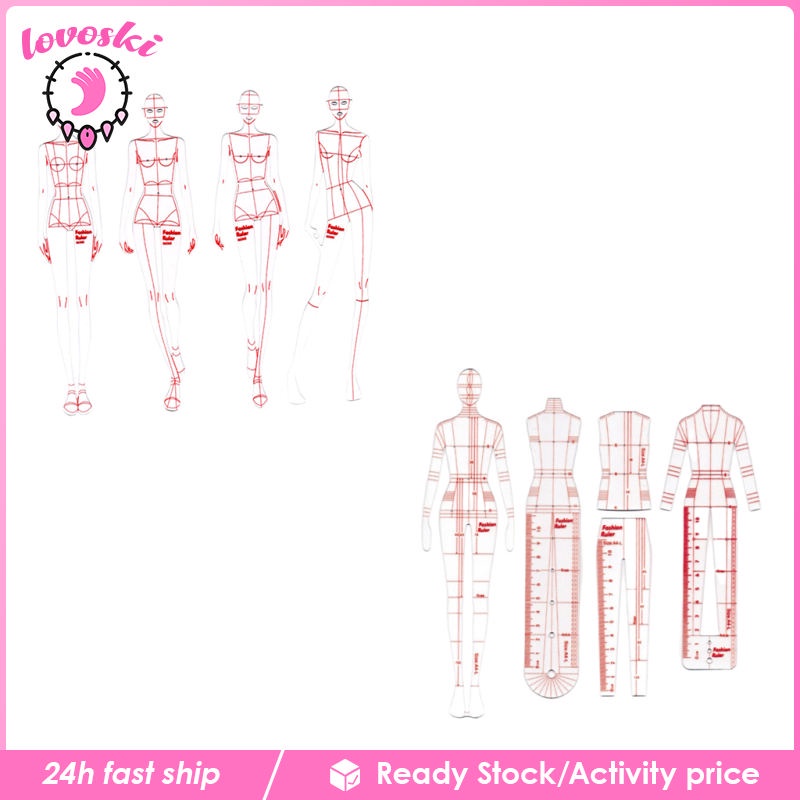 Set 8 Thước Đo Thời Trang Cho Thợ May