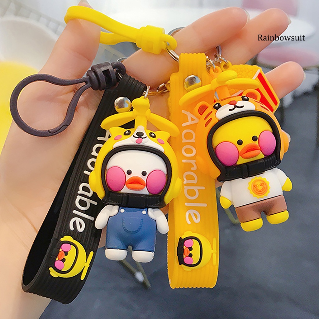 Móc Khóa Hình Vịt Vàng Đeo Balo Đa Năng Dễ Thương