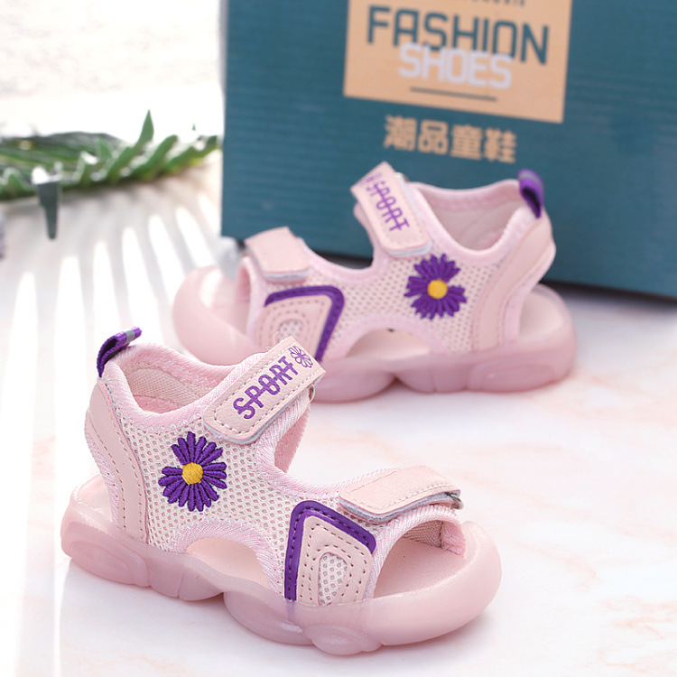 【Nghe được】Em bé giày dép mùa hè cậu bé bò ở phần cuối của học tập giày dép dép nữ em bé trượt PAPAYA