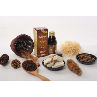 Nhân Sâm Bổ Phổi PQA Dùng Cho Người Bị Ho Khan Ho Có Đờm Người Hút Thuốc Lá Thuốc Lào Lâu Năm Giúp Thanh Họng Hộp 125ml