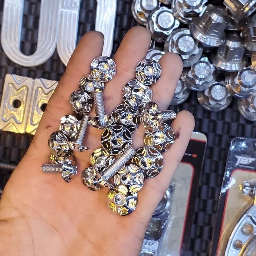 Full ốc salaya dàn áo winner x bộ 21 con lớn nhỏ chất liệu inox 304 bảo hành trọn đời