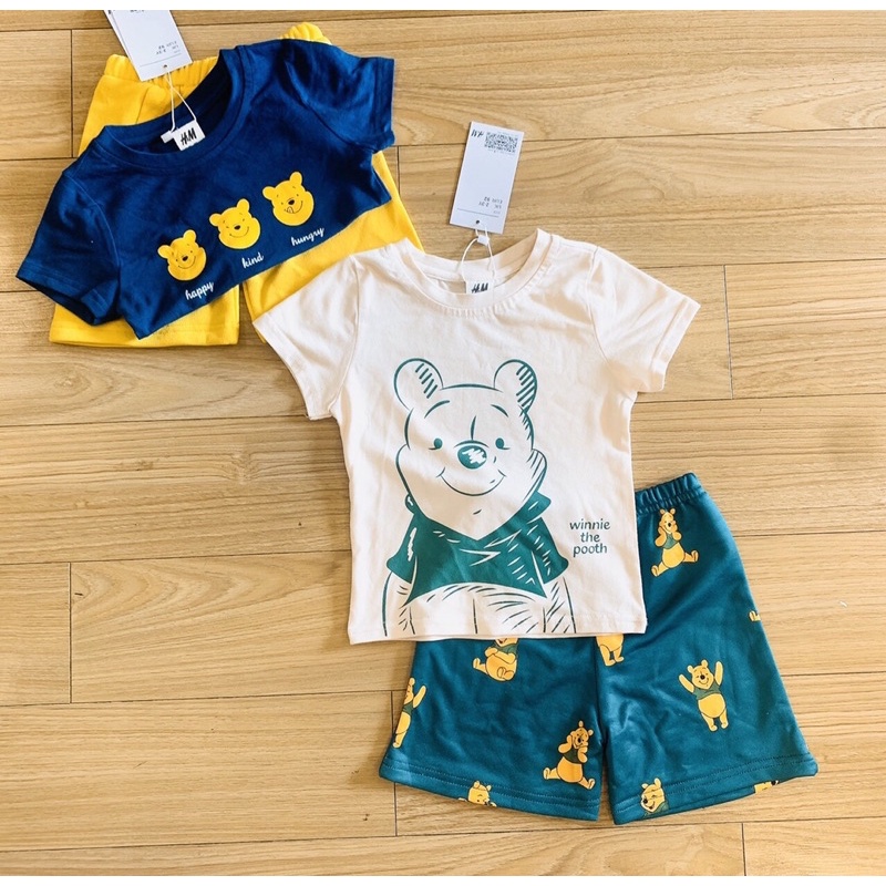Set 2 bộ HM xuất dư gấu Pooh