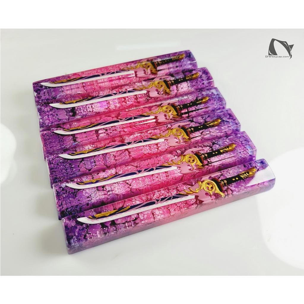 Nút bàn phím kiếm MISTSPLITTER REFORGED, phím cách genshin impact handmade, nút bàn phím resin,keycap SA,