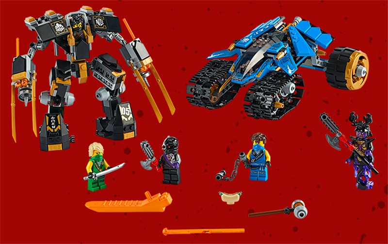 Đồ chơi Lắp ghép Mô hình  giáo dục  Ninjago Thunder Raider 44005 Compatible with NINJAGO MOVIE 71699