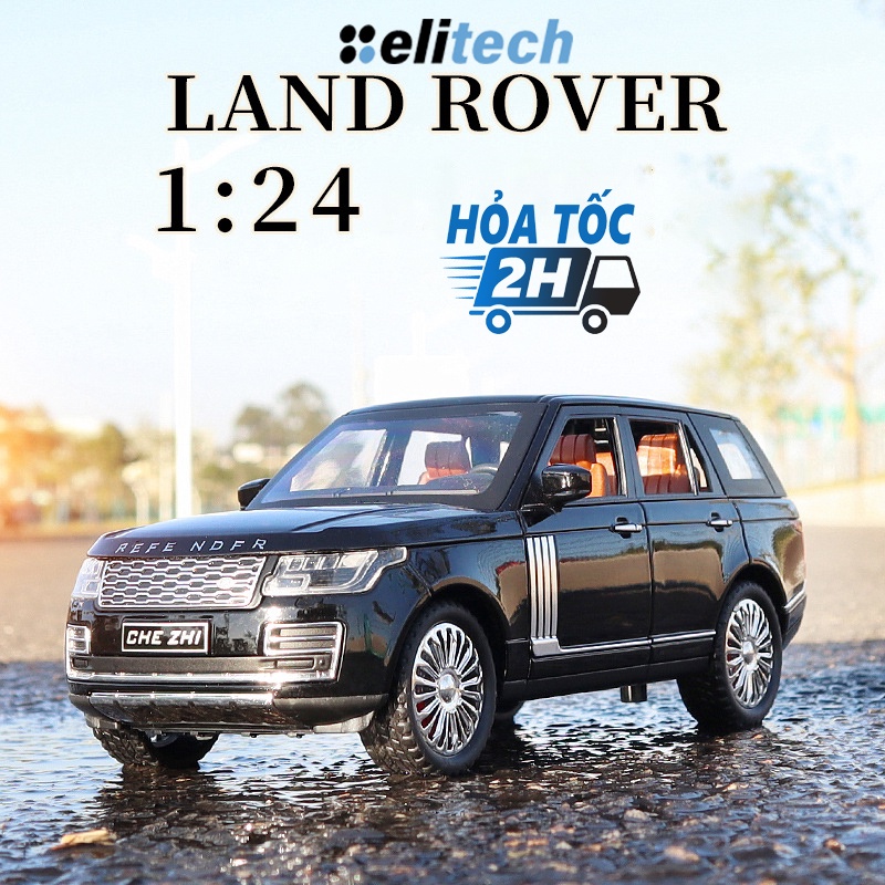 Xe mô hình tĩnh Land Rover - Ranger Rover  tỉ lệ 1:24 khung thép chắc chắn, chi tiết như xe thật màu Đen/Xanh/Trắng đen