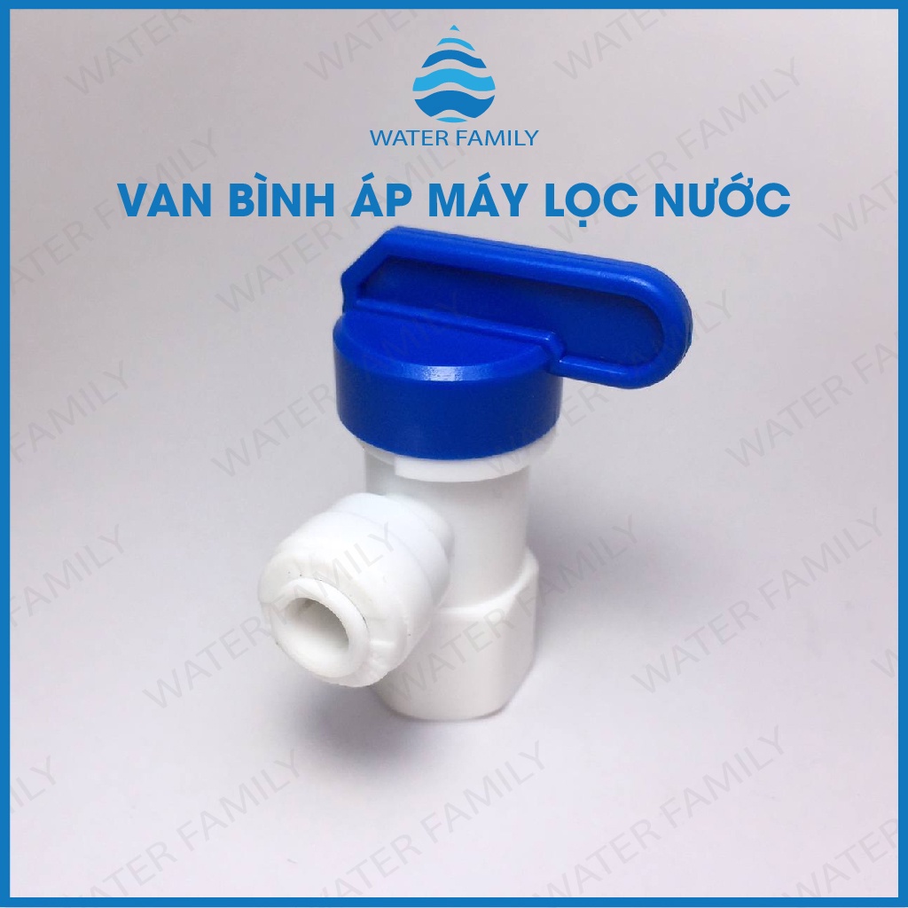 Van bình áp - van khóa ren trong 13 ra dây 6mm nối nhanh dùng trong máy lọc nước