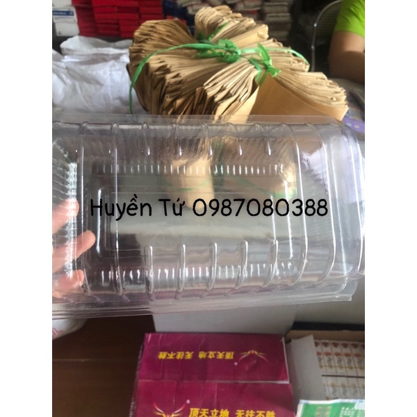 100 hộp nhựa H53 đựng bánh bao, đồ ăn, hoa quả dày dặn cứng cáp