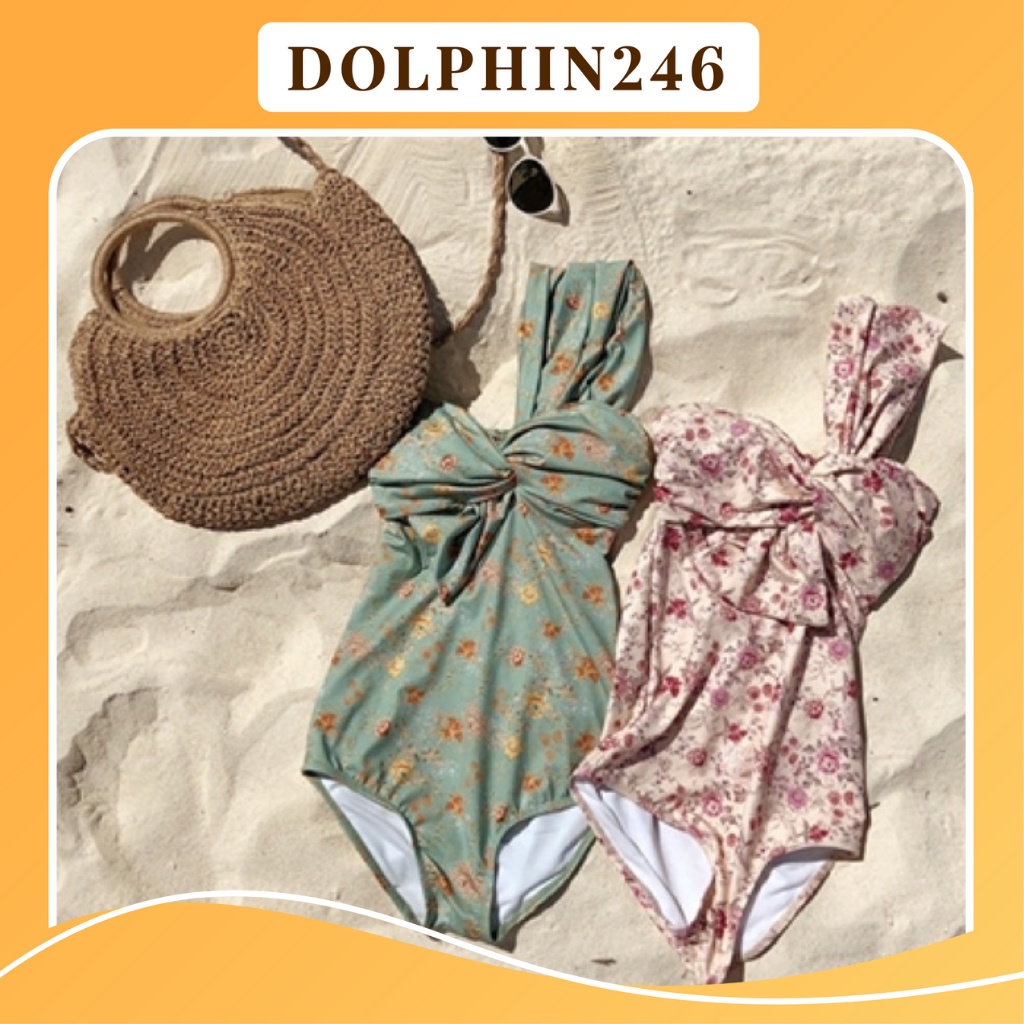 Bikini 1 mảnh liền thân Đồ Bơi Nữ 2022 Đi Biển Cực Xinh Cực Lạ Quảng Châu Chất Đẹp Che Bụng Mỡ HOA BIKINI2-2337 k5T2-3