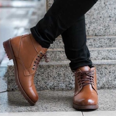 Giày da nam buộc dây làm từ da bò nâu, đế đúc cao su giúp tăng chiều cao 6cm, sử dụng nơi công sở, đi chơi G2 Shoemaker