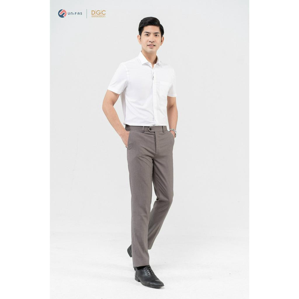 Áo sơ mi nam ngắn tay DGC - SASNBB34M dáng suông, vải sợi tre có khả năng kháng tia UV, kháng khuẩn, thấm hút cực tốt